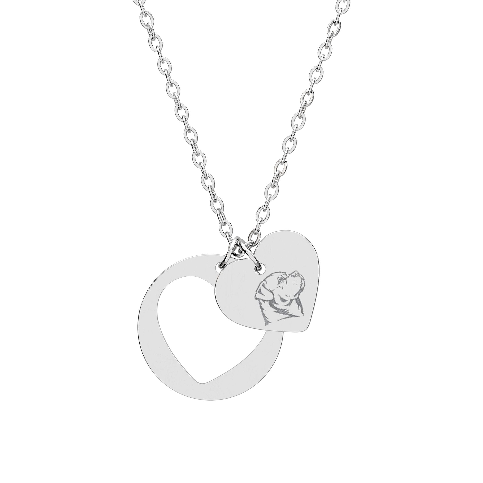 Dunamis Engraved Heart Necklace Only Rotts Signature Pendant