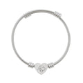 Dunamis Engraved Heart Cuff Bracelet - Only Rotts Signature Bangle